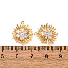 Brass Micro Pave Cubic Zirconia Pendants X1-KK-K382-38G-3