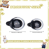 28Pcs 14 Styles Half Round Plastic Doll Craft Eyes DOLL-LP0001-09-2