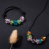 180Pcs 9 Colors Transparent Resin European Beads RPDL-MP0001-02-7