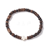 4mm Round Mixed Gemstone Beaded Stretch Bracelets BJEW-JB10260-3