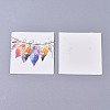Cardboard Necklace & Earring Display Cards CDIS-WH0013-04E-1