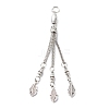 Tibetan Style Alloy Curb Chain Tassel Big Pendants FIND-I025-01F-1