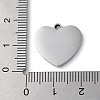 Non-Tarnish 304 Stainless Steel Pendants LS-STAS-D025-01P-02-3