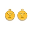 Golden Plated Alloy Enamel Charms LS-ENAM-Q437-13Y-1