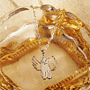 Stainless Steel Cat Pendant Necklace RO2680-1-1