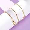 1.2MM 304 Stainless Steel Rondelle Bead Round Snake Chain Necklaces NJEW-K291-03G-1