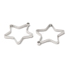 Non-Tarnish 304 Stainless Steel Open Back Bezel Star Pendants LS-STAS-Z040-01P-2