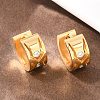 304 Stainless Steel Clear Cubic Zirconia Hoop Earrings EJEW-L307-12G-02-3