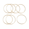 7Pcs PVD Vacuum Plating 304 Stainless Steel Textured Ring Bangles Set for Women BJEW-A011-11A-G-2