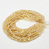 Electroplate Glass Beads Strands EGLA-D018-6x6mm-49-2