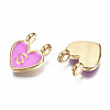 Alloy Enamel Charms X-ENAM-T012-02S-RS-3