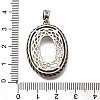 Brass Pendant Cabochon Settings KK-M313-22AS-3