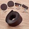 Olycraft 2Pcs 2 Colors Flat Leather Jewelry Cords WL-OC0001-03-4