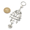 Flat Round with Eye Alloy Pendant Keychains KEYC-JKC00544-01-1