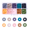 2100Pcs 10 Colors Handmade Polymer Clay Beads CLAY-BT0001-04-1