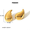 Stainless Steel Teardrop Stud Earrings XY8180-6