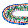8 Strands 8 Colors Handmade Polymer Clay Beads Strands CLAY-TA0001-30-2