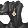 Dyed Synthetic Turquoise Dangle Earrings for Women EJEW-MZ00778-2