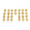 Brass Micro Pave Cubic Zirconia Stud Earrings EJEW-I234-01G-1