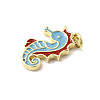Brass Enamel Pendants KK-K302-22A-G-2