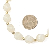 Two Tone Acrylic Twist Beaded Necklaces NJEW-JN05840-01-3