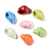 Handmade Printed Porcelain Beads Strand X-PORC-T133-01M-2