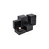 Square Diamond Print Cardboard Jewelry Watch Storage Boxes CON-WH0092-56-7