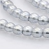 Pearl Luster Plated Glass Round Beads Strands GLAA-A025-6mm-PL02-1