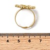 Adjustable 304 Stainless Steel Open Cuff Ring Components STAS-P403-01C-G-3