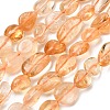 Heated Natural Citrine Beads Strands G-L608-A09-02-2