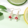Handmade Lampwork Dangle Earrings EJEW-MZ00440-4