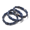 Bamboo Natural Sodalite Beads Stretch Bracelets for Women Men BJEW-K304-01E-4