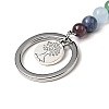 Natural Green Aventurine Chakra Keychain KEYC-F034-01F-3