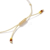Miyuki Seed Beads & Shell  Braided Bead Bracelets BJEW-C061-02-3