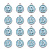 Platinum Plated Alloy Enamel Charms X-ENAM-S118-04D-P-2