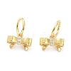 Brass Micro Pave Clear Cubic Zirconia Charms ZIRC-L091-083G-2