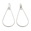 Non-Tarnish 316 Stainless Steel Earring Findings STAS-O149-02P-2