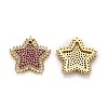 Brass Micro Pave Cubic Zirconia Pendants ZIRC-L100-029G-2