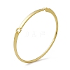 Rack Plating Brass Arch Link Bangle for Womwen BJEW-M229-28G-4