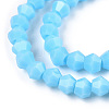Opaque Solid Color Imitation Jade Glass Beads Strands EGLA-A039-P2mm-D12-2