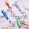 Soccer Keychain Cool Soccer Ball Keychain with Inspirational Quotes Mini Soccer Balls Team Sports Football Keychains for Boys Soccer Party Favors Toys Decorations JX297C-5
