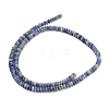 Natural Blue Spot Jasper Beads Strands G-Z110-B14-2x4mm-3