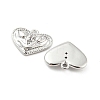 Brass Micro Pave Cubic Zirconia Pendants KK-E090-12P-2