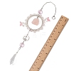 3Pcs 3 Styles Natural Green Aventurine & Rose Quartz & Topaz Jade & Citrine & Glass Suncatcher HJEW-TA00454-4