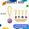 9Pcs 9 Styles Ball Game PVC Plastic Cup Charms HJEW-CJ0001-18-2
