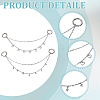 Iron Boot Strap Chains HJEW-DR00111-4