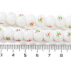 Printing Glass Beads for Necklaces Bracelets Making GLAA-B020-03A-02-5