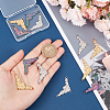 12Pcs 3 Colors 304 Stainless Steel Chandelier Components Links FIND-UN0001-62-4