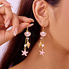 Alloy Plastic Imitation Pearl Dangle Earrings FS-WGA0CA5-01-1