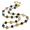 Glass Necklace NJEW-C047-01A-KCG-1